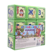 Дитячі розвиваючі кубики "Абетка" 1-063, 9 шт в наборі