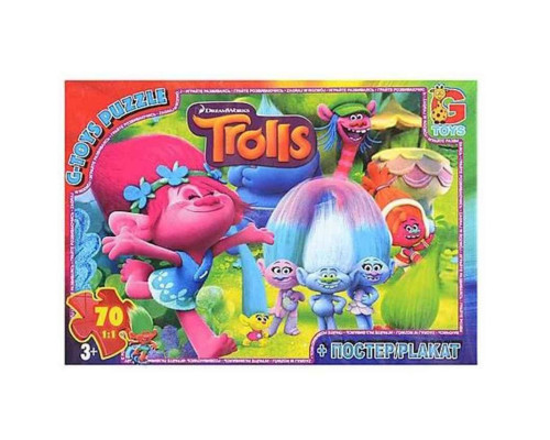 Пазли дитячі "Тролі" TR0071, 70 елементів