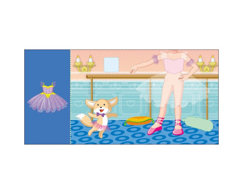 Дитяча книжка з наклейками Одягни ляльку "Принцеса Злата у казці" 615012