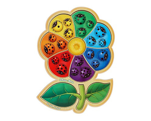 Настільна розвиваюча гра "Квітка-семиквітка-2" Ubumblebees (ПСФ039) PSF039 сортер з картками