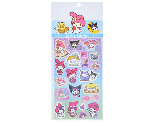 Декоративні наклейки "Sanrio Stickers" SZ240906-13 з блискітками