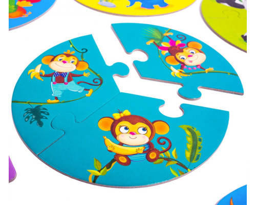 Детская настольная игра  "Зоомир 3 в 1" VT2901-04 на укр. языке