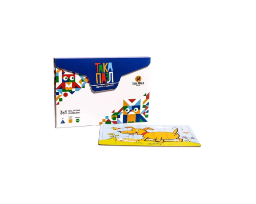 Дитячи Пазли 3 в 1  "Синя, песик" Така Мака 960193 20 елементів