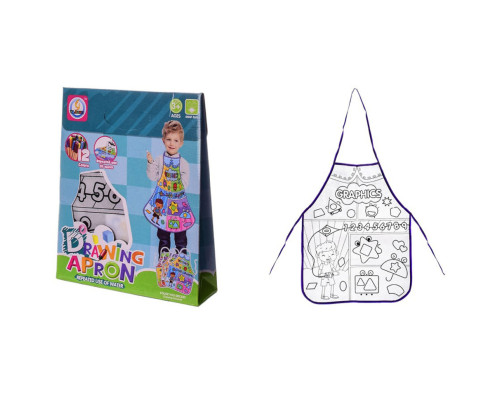 Детский набор для творчества  "Drawing Apron" Z185-10D, фломастеры смываются водой