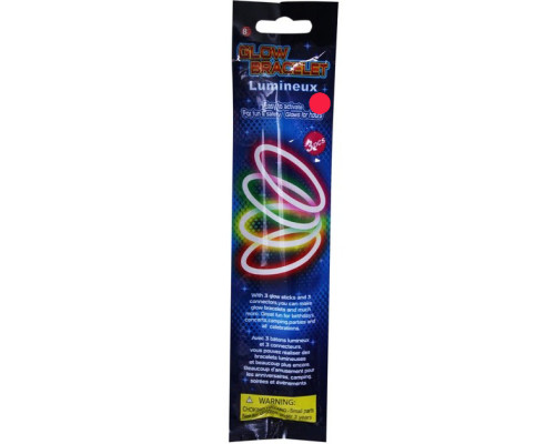 Неоновий браслет 3 в 1 PR908(Red) 6 годин світла