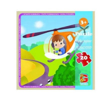 Детский пазл "Транспорт" LT06, 20 элементов