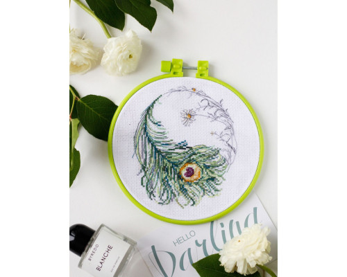 Набор для вышивания крестиком "Узор весны" AHM-040 с пяльцем
