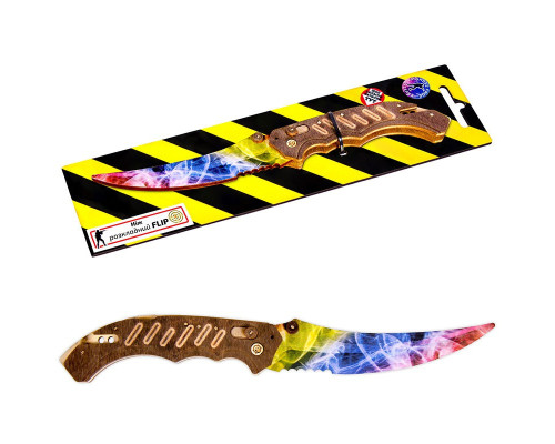 Нож деревянный сувенирный "ФЛИП РАДУГА" Сувенир-Декор FLI-R