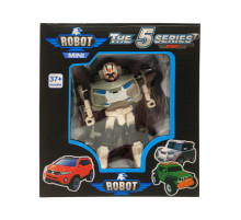 Игровой трансформер транспорт TOBOT W339, 12 видов Серо-Белый