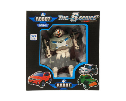Ігровий трансформер транспорт TOBOT W339, 12 видів Сіро-Білий