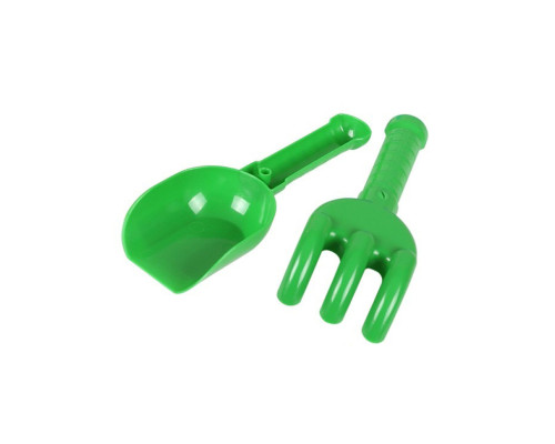 Дитячий іграшковий набір "Лопатка+грабельки" 2865TXK Зелений