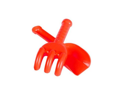 Дитячий іграшковий набір "Лопатка+грабельки" 2865TXK Червоний