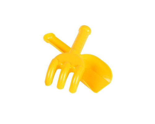 Дитячий іграшковий набір "Лопатка+грабельки" 2865TXK Жовтий