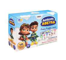 Карткова гра "Англійський алфавіт" 31034, 40 двосторонніх карток