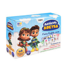 Карткова гра "Англійський алфавіт" 31034, 40 двосторонніх карток