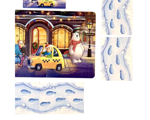 Дитяча настільна гра "Хто був на вулиці?" (ПСД294) PSD294 дерев'яна