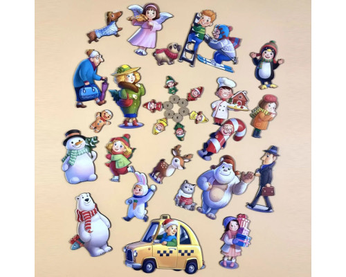 Дитяча настільна гра "Хто був на вулиці?" (ПСД294) PSD294 дерев'яна