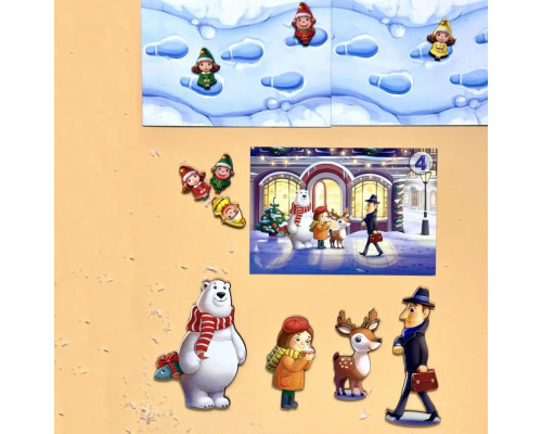 Дитяча настільна гра "Хто був на вулиці?" (ПСД294) PSD294 дерев'яна