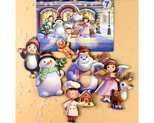 Дитяча настільна гра "Хто був на вулиці?" (ПСД294) PSD294 дерев'яна