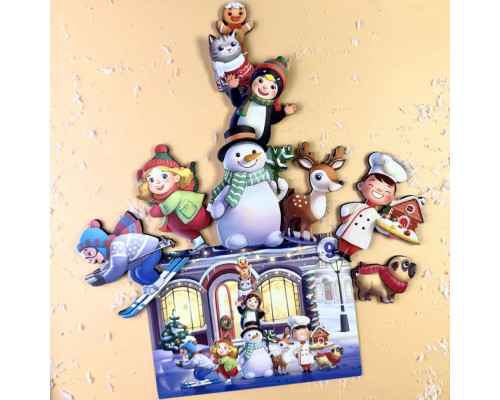 Дитяча настільна гра "Хто був на вулиці?" (ПСД294) PSD294 дерев'яна