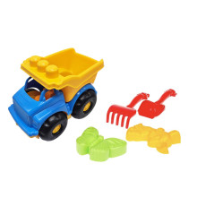 Детская машинка Самосвал "Тотошка" №2 0176(Blue) лопатка, грабельки, 2 пасочки