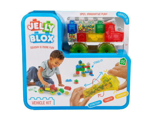 Дитячий сенсорний конструктор "Машинка врум-врум!" Jelly Blox 931694J 30 деталей