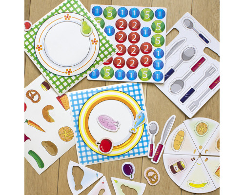 Детские учебные пазлы. Изучаем продукты питания 13203003, 20 развивающих игр в наборе