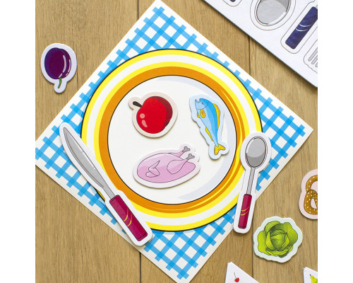 Детские учебные пазлы. Изучаем продукты питания 13203003, 20 развивающих игр в наборе