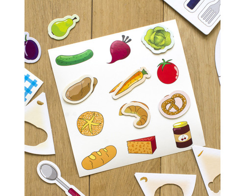 Детские учебные пазлы. Изучаем продукты питания 13203003, 20 развивающих игр в наборе