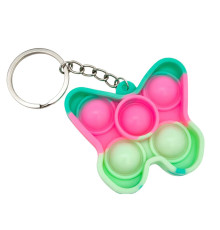 Детский антистресс-брелок Pop It мини Бабочка AA3641-9 силикон, 5,5х4,8х1 см