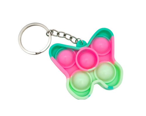 Детский антистресс-брелок Pop It мини Бабочка AA3641-9 силикон, 5,5х4,8х1 см