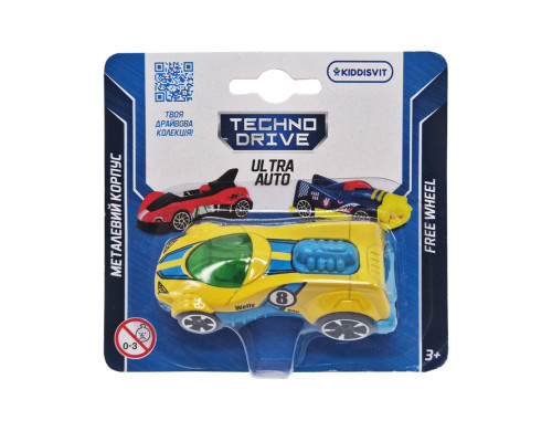Ігрова міні-машинка Ultra Auto TechnoDrive 250321W-6 металевий корпус