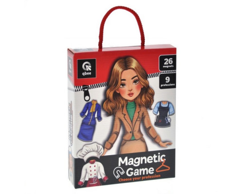 Дитяча магнітна гра "Обери свою професію" QB600-005, 26 магнітів 9 професій