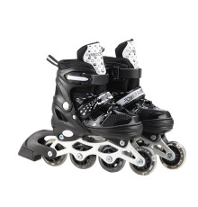 Роликові ковзани RL2501(Black) колеса PVC, розмір S (30-33), зі світлом