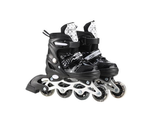 Роликові ковзани RL2501(Black) колеса PVC, розмір S (30-33), зі світлом