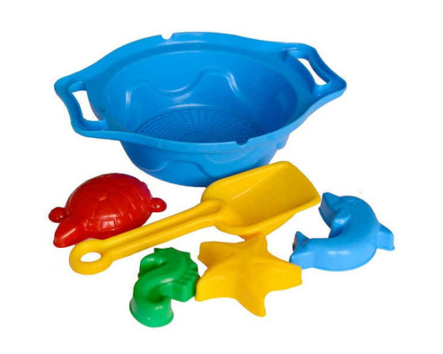 Дитяча іграшка "Набір пісочний К" ТехноК 1431TXK у сітці Синій