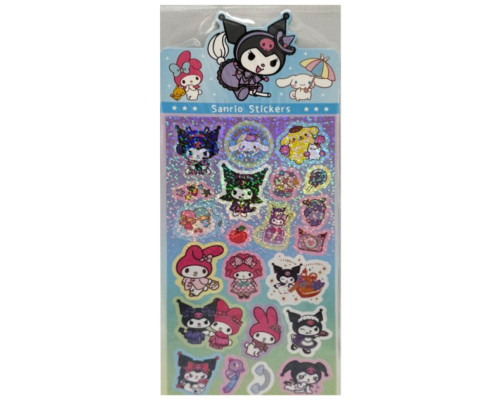 Декоративні наклейки "Sanrio Stickers" SZ240906-14 з блискітками
