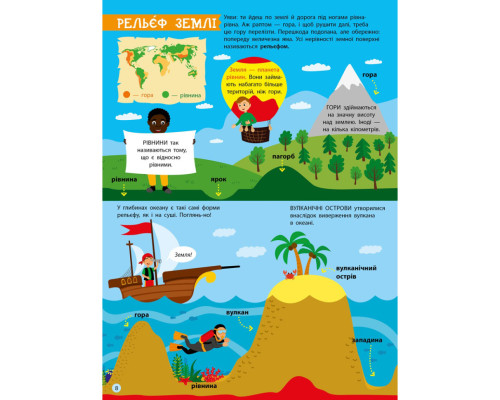 Дітям про науку "Географія Природознавство до школи" 14001U 32 сторінки