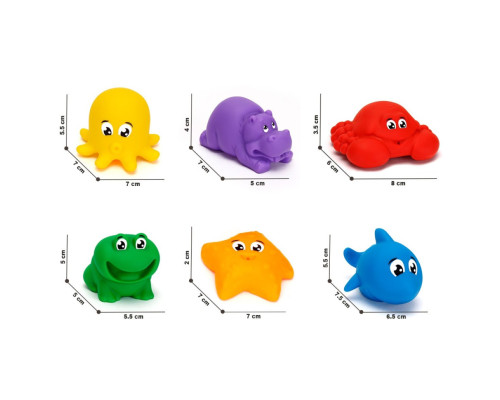 Іграшка "Набір для гри з піском і водою" ТехноК 7945TXK з фігурками тварин