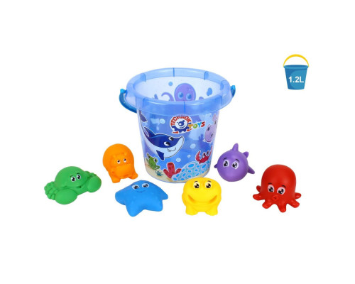 Іграшка "Набір для гри з піском і водою" ТехноК 7945TXK з фігурками тварин