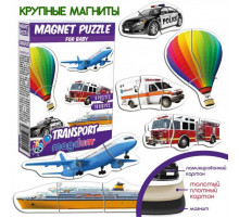 Набір магнітів Magdum Baby puzzle Транспорт ML4031-24 EN
