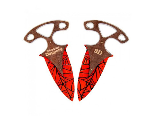 Комплект сувенирных ножей деревянных "ТЫЧКОВЫЙ ПАУК" DAG-S