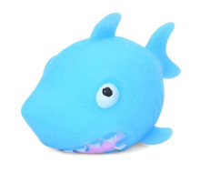Детская игрушка-антистресс "Акула" MS 4043(Blue) с мукой, 10 см