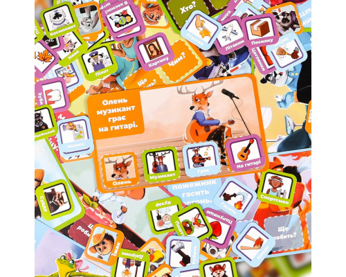 Настільна гра "Майстри речень" 30682 жетони 80 штук