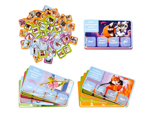 Настільна гра "Майстри речень" 30682 жетони 80 штук