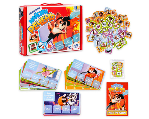 Настільна гра "Майстри речень" 30682 жетони 80 штук