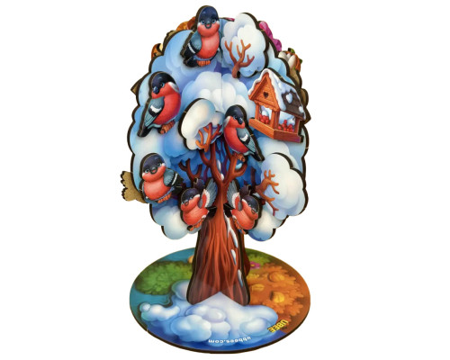 Детская настольная игра "Времена года абрикоса" (ПСД295) PSD295 деревянная