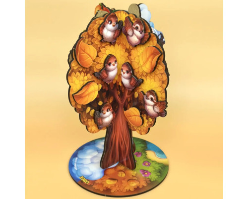 Детская настольная игра "Времена года абрикоса" (ПСД295) PSD295 деревянная