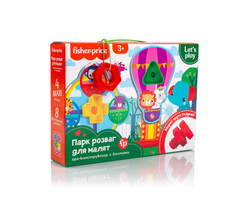Игра-конструктор с болтами "Fisher-Price. Парк развлечений" Vladi Toys VT2905-21 Укр