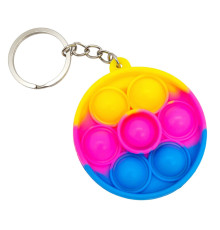 Детский антистресс-брелок Pop It мини Мяч AA3641-8 силикон, 5,5х5,5х1 см